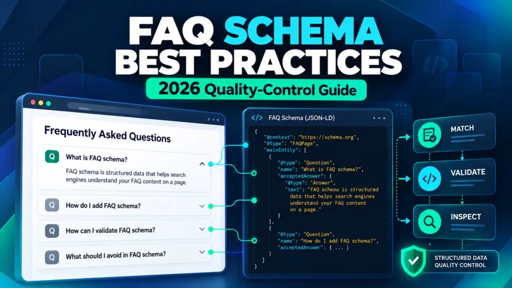 FAQ schema best practices in 2026