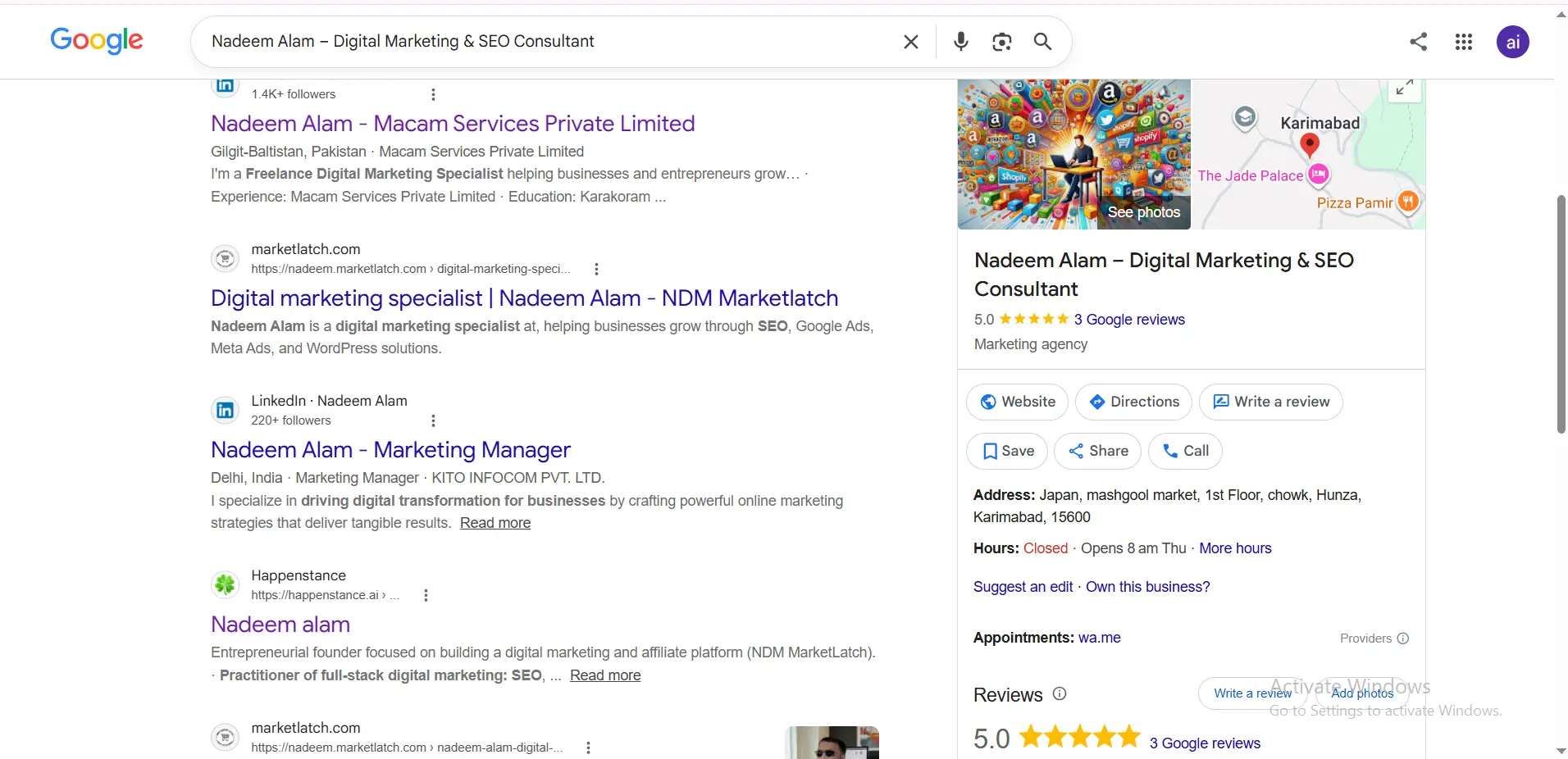 how to add my business to google Maps business listing. showing a verified local business profile